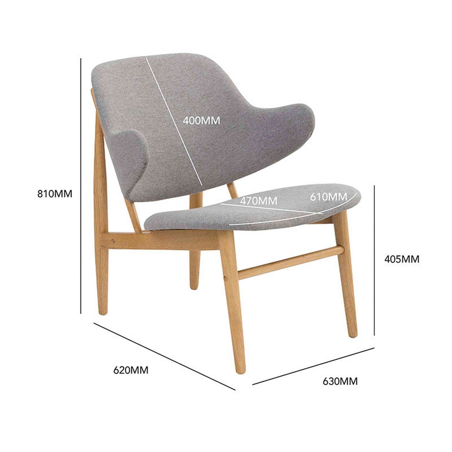 VERONIC Lounge Chair - Teal & Black
