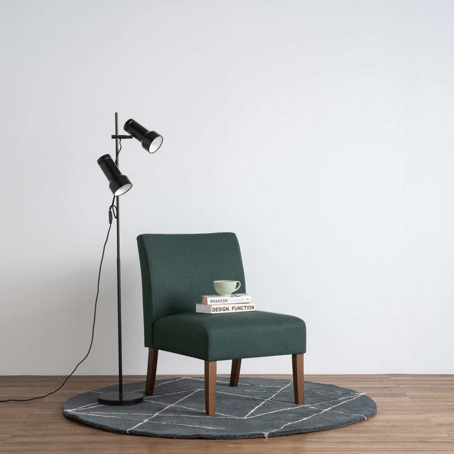 JOLLY Lounge Chair - Kale & Walnut