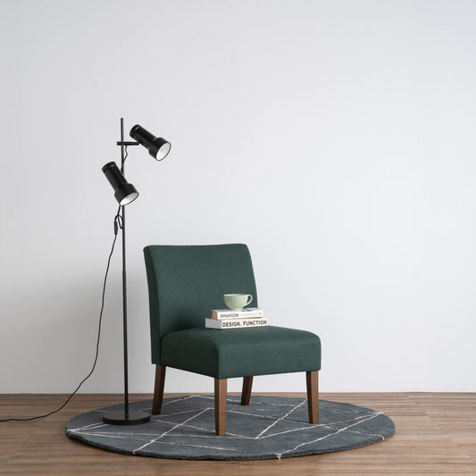 JOLLY Lounge Chair - Kale & Walnut