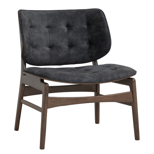 HEATH Lounge Chair - Walnut & Charcoal