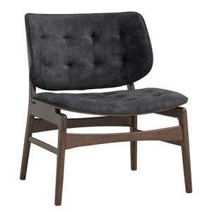 HEATH Lounge Chair - Walnut & Charcoal