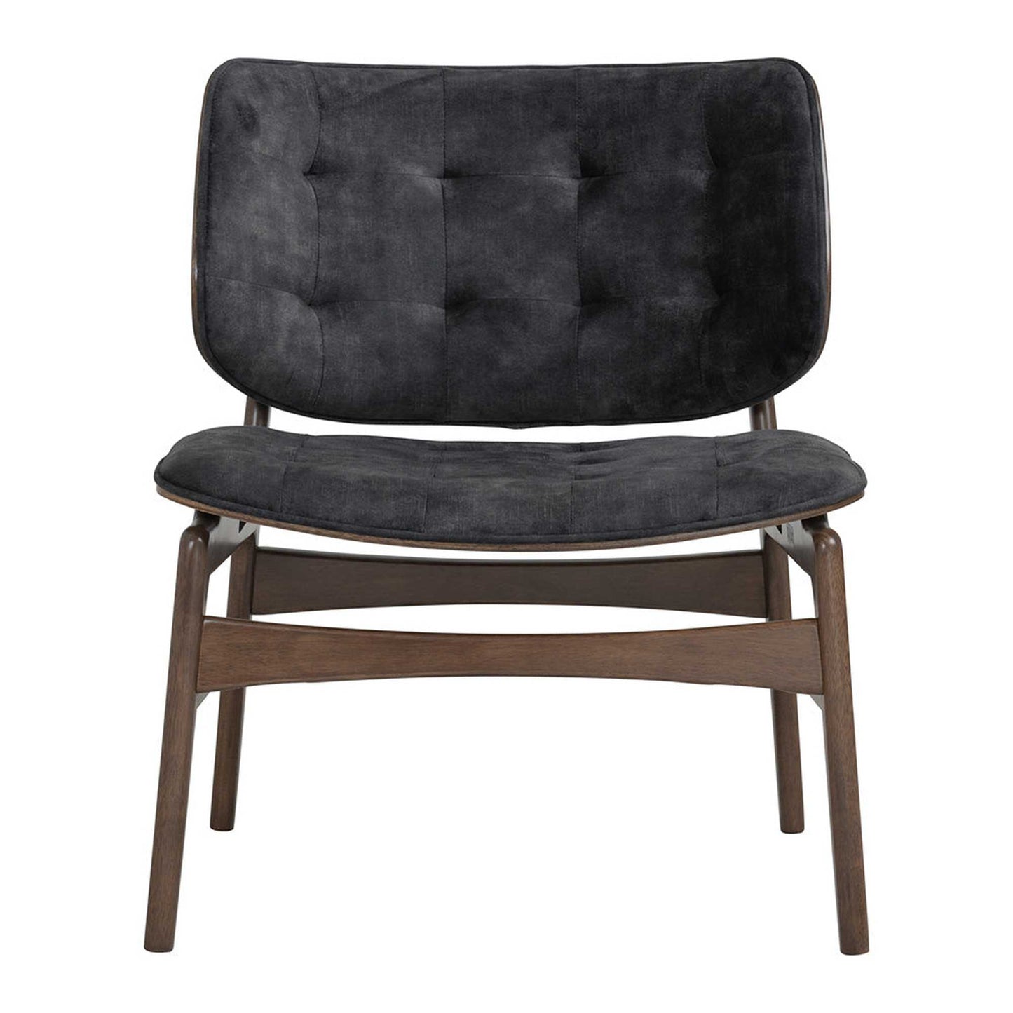 HEATH Lounge Chair - Walnut & Charcoal