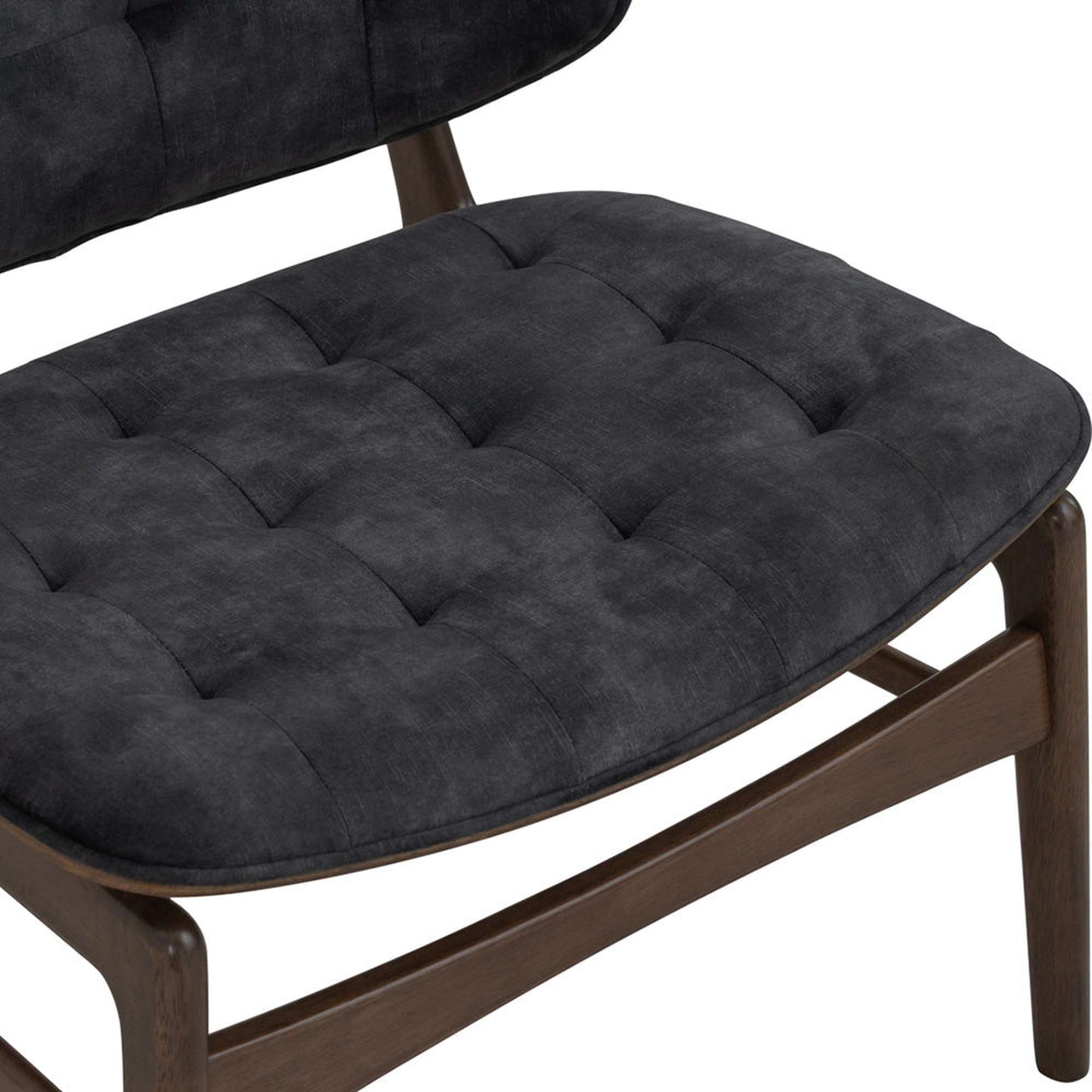 HEATH Lounge Chair - Walnut & Charcoal