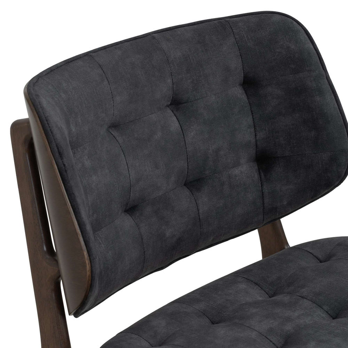 HEATH Lounge Chair - Walnut & Charcoal