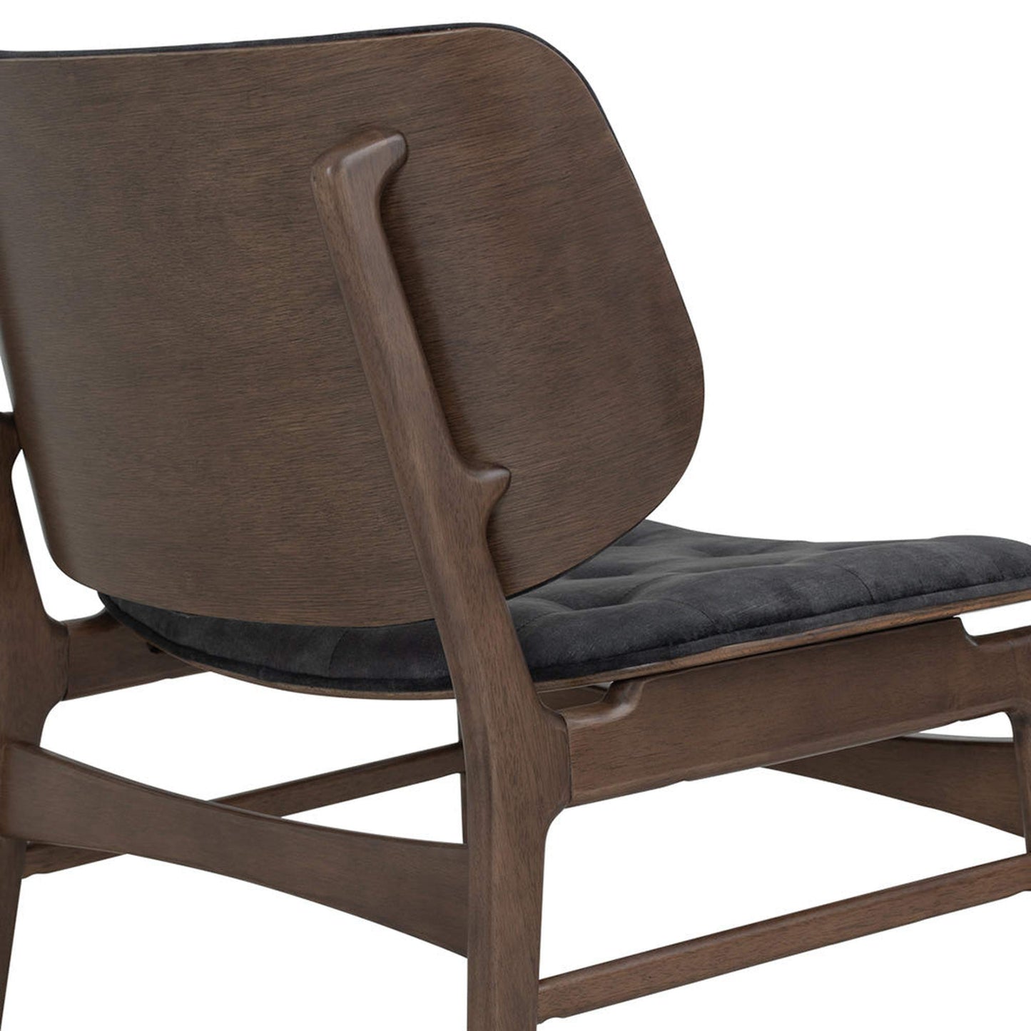 HEATH Lounge Chair - Walnut & Charcoal