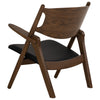 CAMRY Lounge Chair - Walnut & Black
