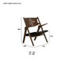 CAMRY Lounge Chair - Walnut & Black