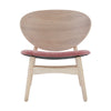 POLARA Lounge Chair - Oak & Salmon
