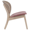 POLARA Lounge Chair - Oak & Salmon