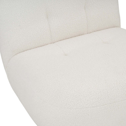 HELIA Boucle Lounge Chair - Off White