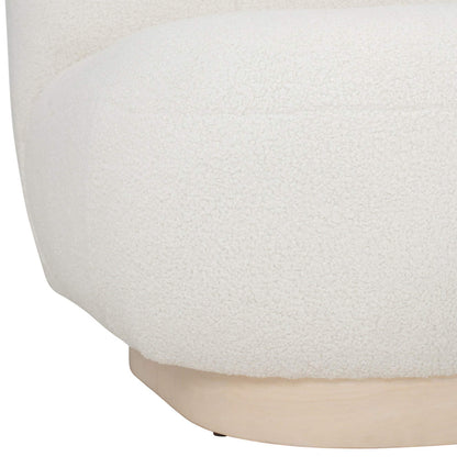 HELIA Boucle Lounge Chair - Off White