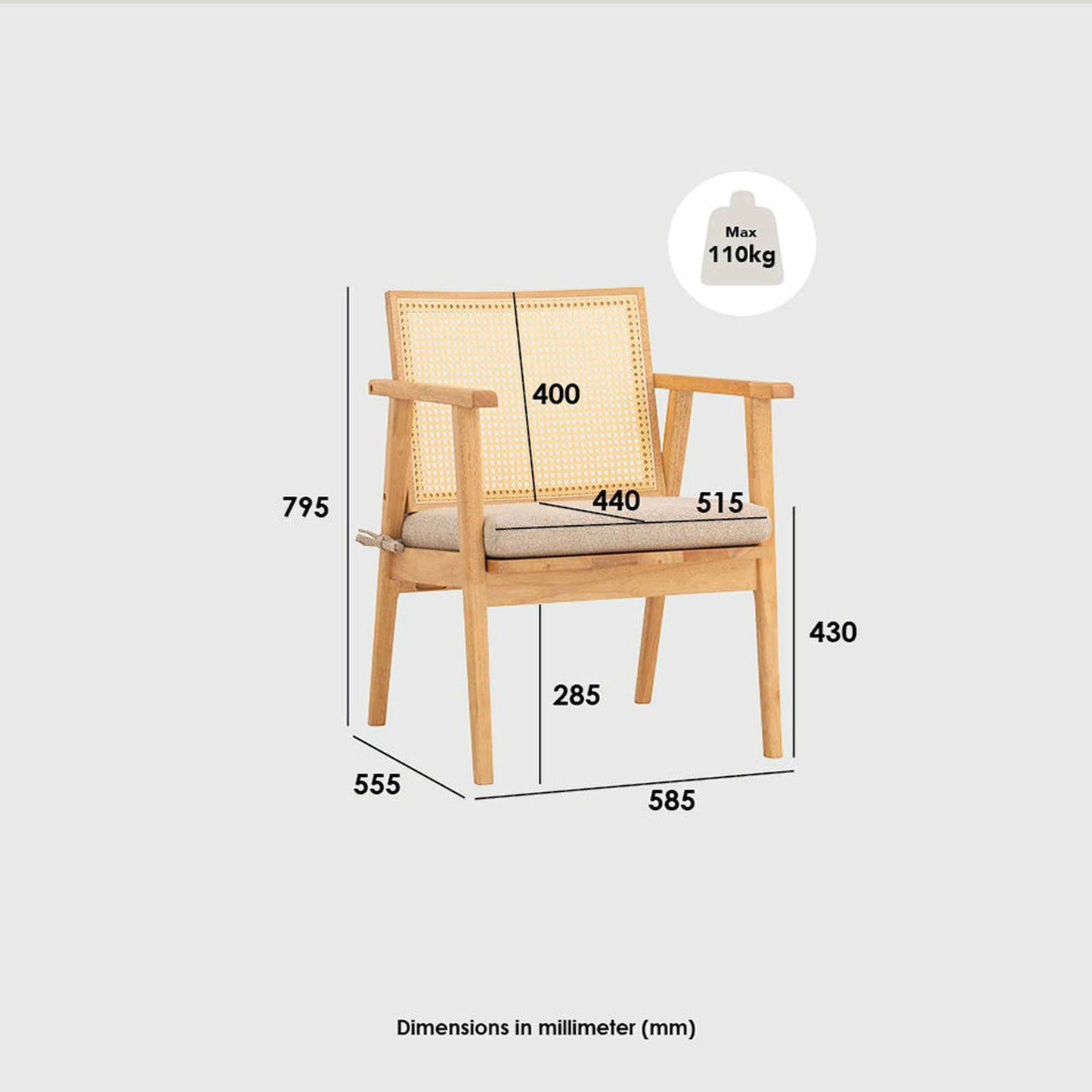 KEKO Lounge Chair - Natural