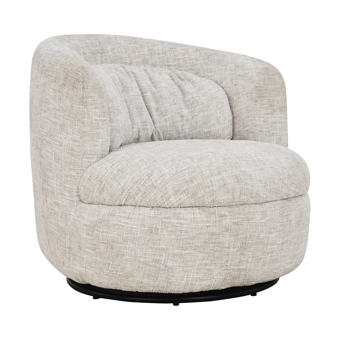 COROLLA Swivel Lounge Chair - Ivory