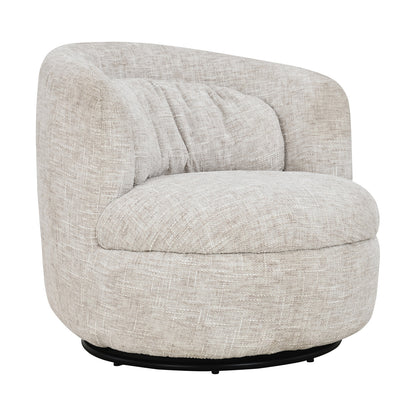 COROLLA Swivel Lounge Chair - Ivory