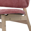 POLARA 2 Seater Lounge Chair - Oak & Salmon