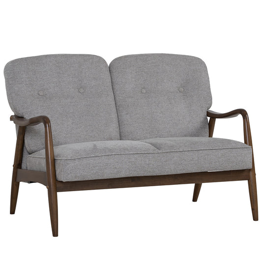 FIGARO 2 Seater Sofa Walnut & Steel