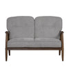 FIGARO 2 Seater Sofa Walnut & Steel