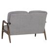 FIGARO 2 Seater Sofa Walnut & Steel