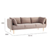 SUPRA 3 Seater Sofa - Burlywood Colour