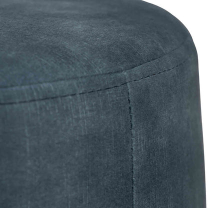 AURA Ottoman 37.5cm - Sapphire & Walnut
