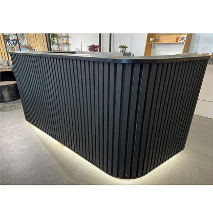 HALO Reception Desk 240cm - Black
