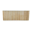 KENTO Reception Desk 240cm - Timber Slat Acoustic White & Oak