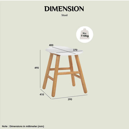 Hetty Stool - Black Ash Veneer