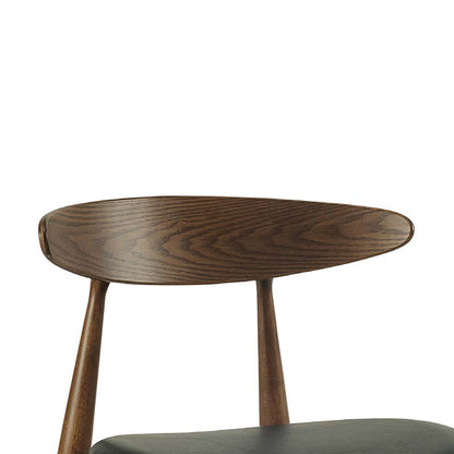 Tricia Dining Chair - Walnut + Black