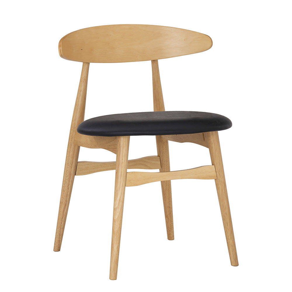 TELYN Dining Chair - Oak + Black