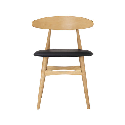 TELYN Dining Chair - Oak + Black