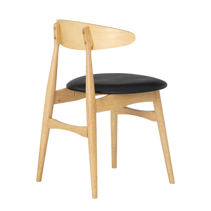 TELYN Dining Chair - Oak + Black