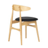 TELYN Dining Chair - Oak + Black