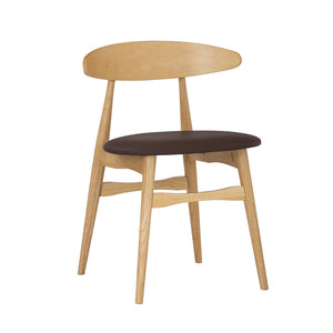 TELYN Dining Chair - Oak + Mocha