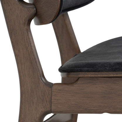 HEATH Dining Chair - Walnut & Charcoal