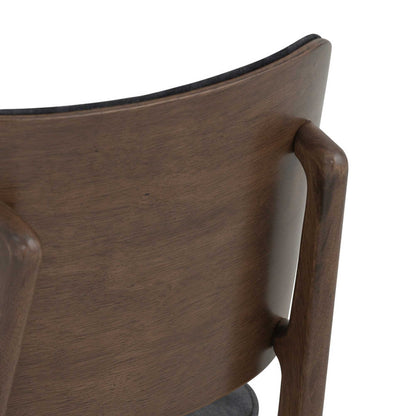 HEATH Dining Chair - Walnut & Charcoal