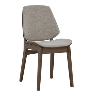ERZA Dining Chair - Walnut & Grey