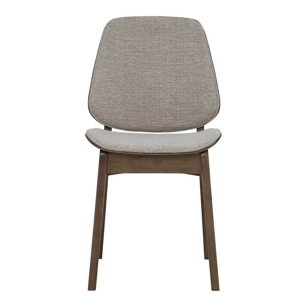 ERZA Dining Chair - Walnut & Grey