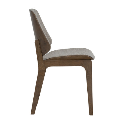 ERZA Dining Chair - Walnut & Grey