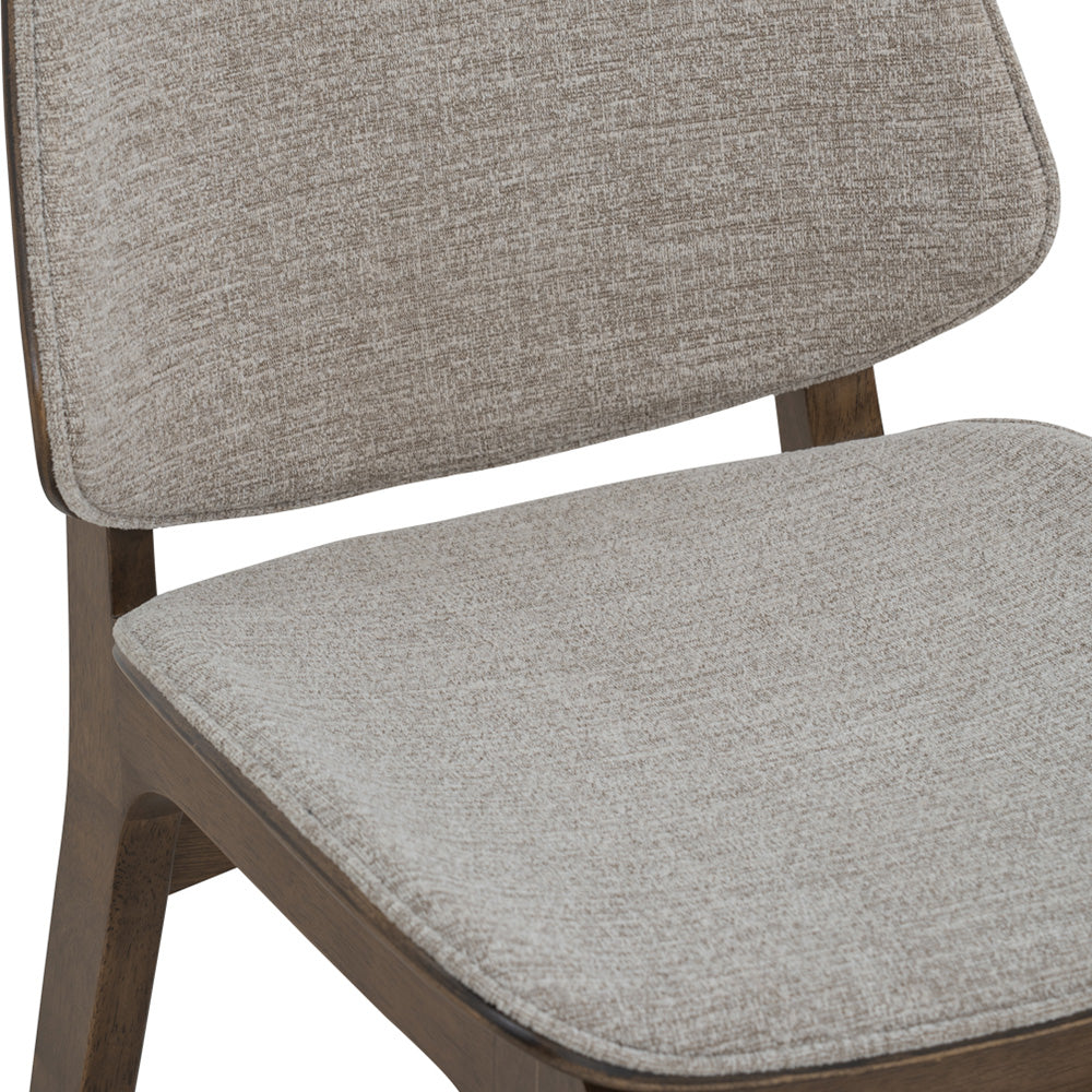 ERZA Dining Chair - Walnut & Grey