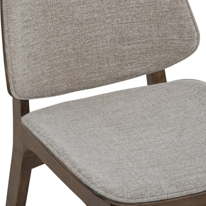 ERZA Dining Chair - Walnut & Grey