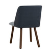 JOLLIN  Dining Chair - Walnut & Blue