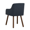 JOLLIN  Arm Chair - Walnut & Blue