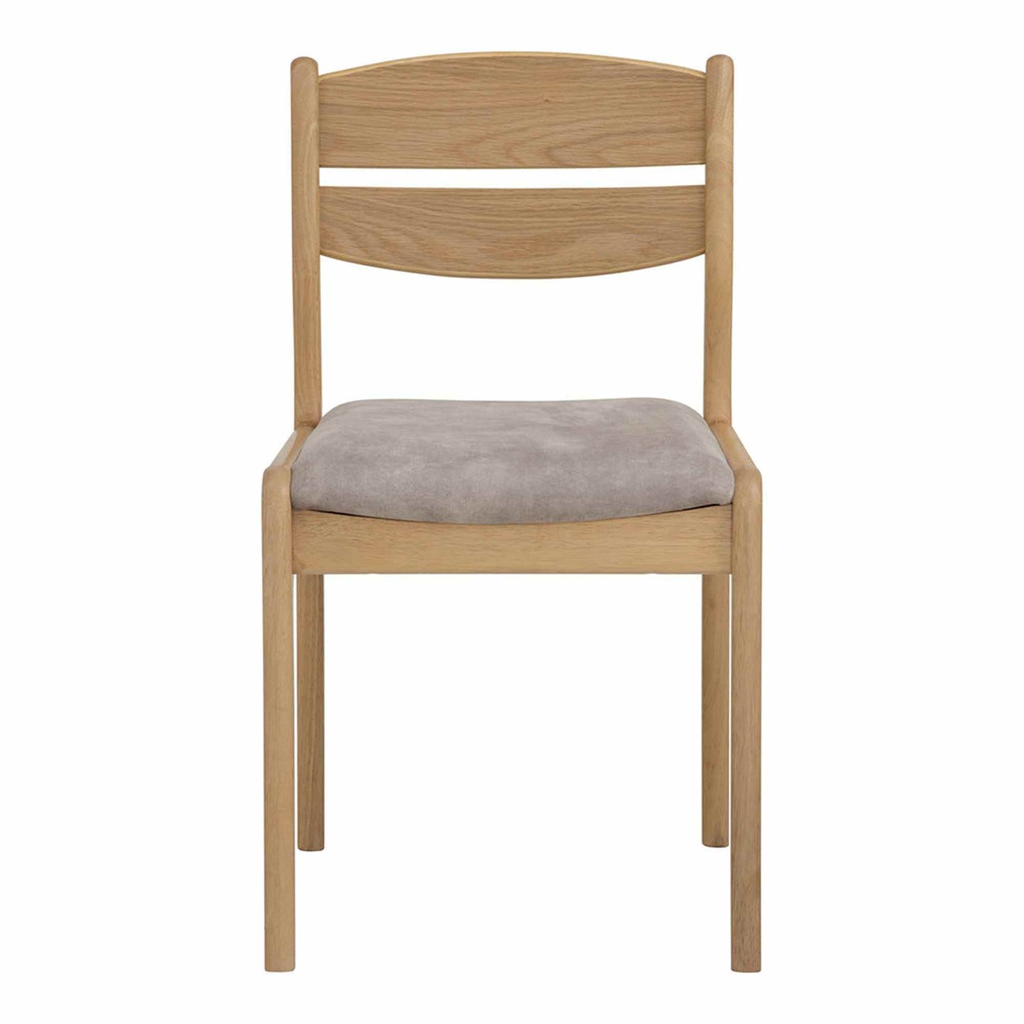 REVA Dining Chair - Oak & Beige
