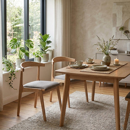 Rufus Dining Chair - Oak & Grey