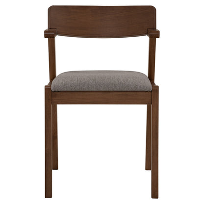 Zola Dining Chair - Walnut & Grey