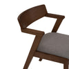 Zola Dining Chair - Walnut & Grey