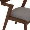 Zola Dining Chair - Walnut & Grey