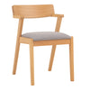 Zola Dining Chair - Oak & Light Grey