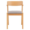 Zola Dining Chair - Oak & Light Grey