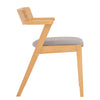 Zola Dining Chair - Oak & Light Grey
